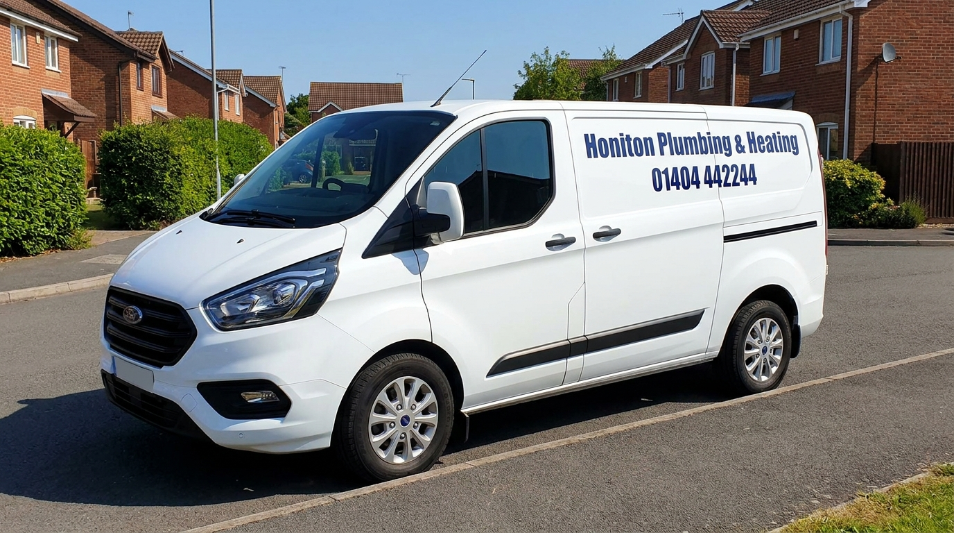 Honiton Plumbing and Heating branded work van
